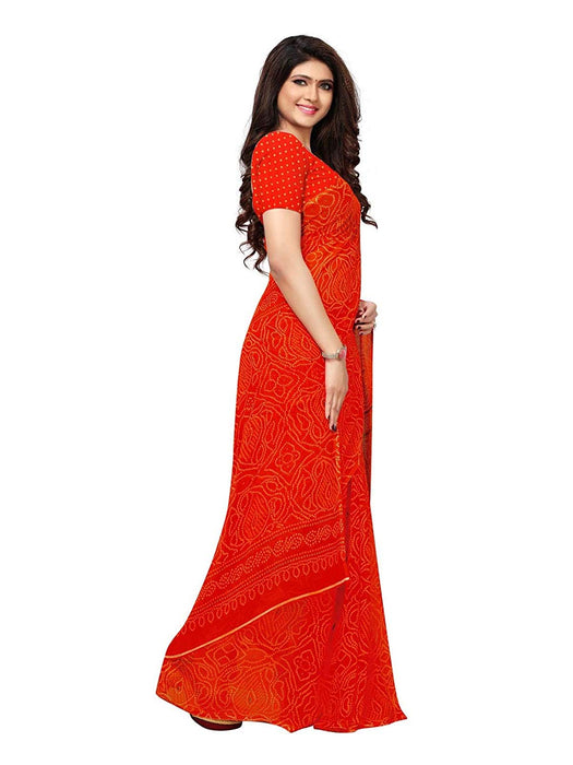 Orange Color Georgette Saree only in Bigswipe