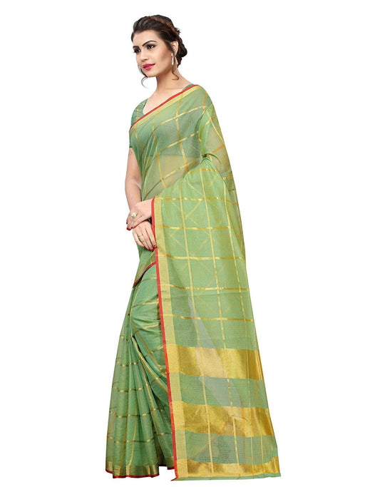 Green Color Poly Silk Saree only in Bigswipe