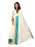 Off White, Turquoise Color Cotton Silk Saree only in Bigswipe