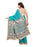 Turquoise, Multi Color Vichitra Silk (Poly Silk) Saree