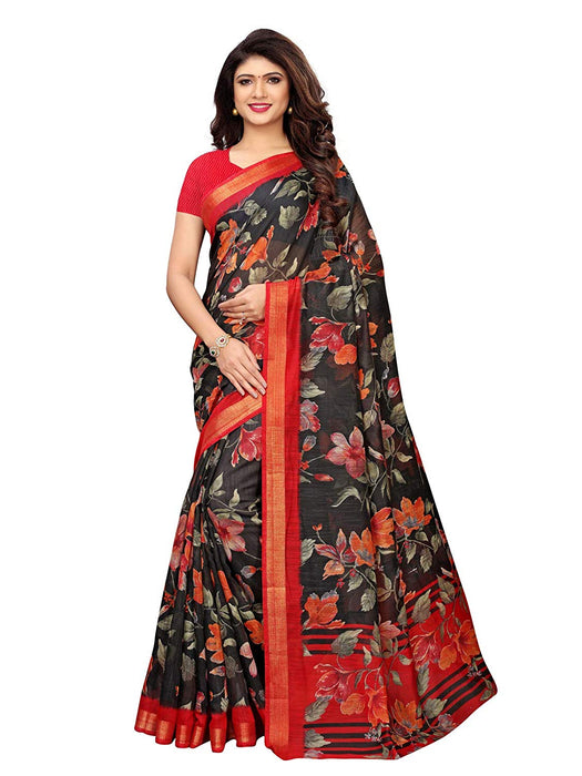 Black, Maroon, Multi Color Cotton Silk Saree only in Bigswipe