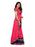 Pink, Navy Blue Color Poly Silk Saree only in Bigswipe