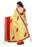 Beige, Red Color Poly Silk Saree only in Bigswipe