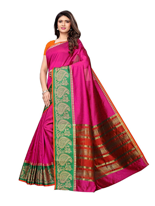 Purple Color Poly Silk Saree