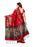 Maroon, Turquoise, Multi Color Poly Silk Saree only in Bigswipe