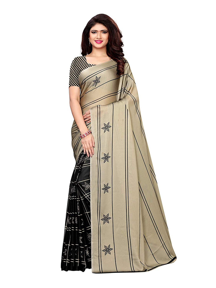 Black Color Shimmer (Chiffon) Saree only in Bigswipe