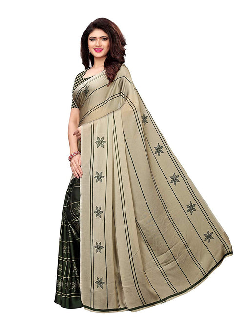 Green Color Shimmer (Chiffon) Saree only in Bigswipe