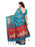 Turquoise, Maroon Color Art Silk Saree