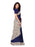 Navy Blue, Off White, Multi Color Crepe Saree only in Bigswipe