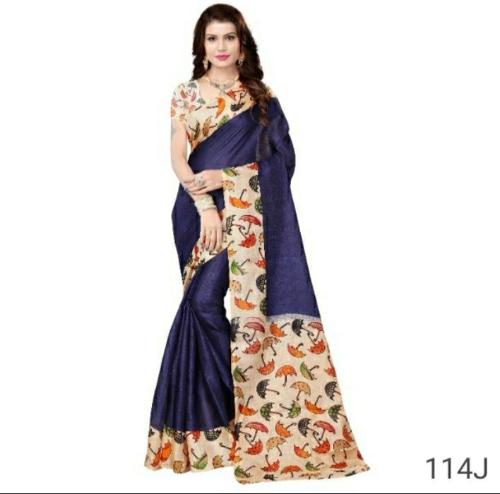 Party wear khadi silk Saree only in Bigswipe