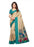 Beige, Turquoise Color  Poly Silk Saree only in Bigswipe