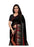 Black, Multi Color Crepe Georgette Printed Work Saree only in Bigswipe