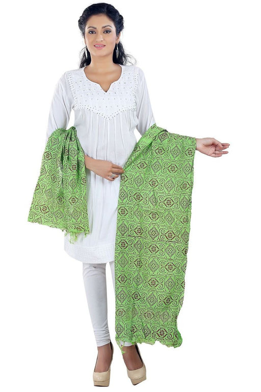 Poly Cotton Printed Solid Dupatta only in Bigswipe