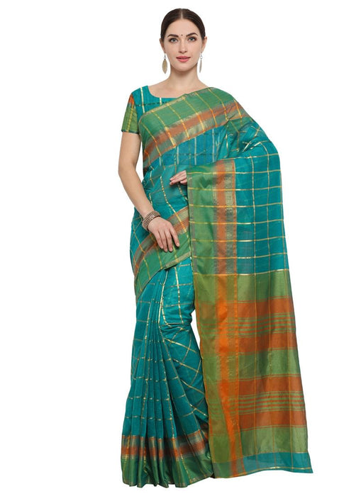 Blue Color Poly Silk Saree only in Bigswipe