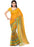 Printed Faux Georgette Yellow Color Saree only in Bigswipe