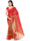Printed Faux Georgette Red Color Saree only in Bigswipe