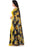 Printed Faux Georgette Yellow Color Saree only in Bigswipe