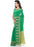 Printed Faux Georgette Green Color Saree only in Bigswipe