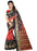 Black And Red Color Printed Bhagalpuri Silk Saree With Blouse only in Bigswipe