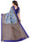 Multi Color Printed Bhagalpuri Silk Saree With Blouse only in Bigswipe