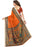 Orange Color Printed Khadi Silk Saree With Blouse only in Bigswipe