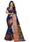 Navy Blue Color Weaving Cotton Silk Saree With Blouse only in Bigswipe