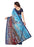 Blue Color Printed Bhagalpuri Silk Saree With Blouse only in Bigswipe