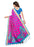 Rose Color Printed Khadi Silk Jhalor Saree With Blouse