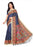 Blue Color Printed Khadi Silk Jhalor Saree With Blouse only in Bigswipe