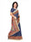 Blue Color Printed Khadi Silk Jhalor Saree With Blouse only in Bigswipe