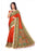 red Color Printed Khadi Silk Jhalor Saree With Blouse