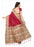 Red Color Printed Khadi Silk Jhalor Saree With Blouse