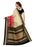 Black and beige Color Printed Bhagalpuri Silk Saree With Blouse only in Bigswipe