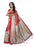 Red Color Printed Khadi Silk Jhalor Saree With Blouse