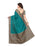 Turquoise, Multi Color Art Silk Saree