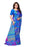 Blue, Multi Color Crepe Saree only in Bigswipe