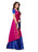 Pink, Blue Color Poly Silk Saree only in Bigswipe