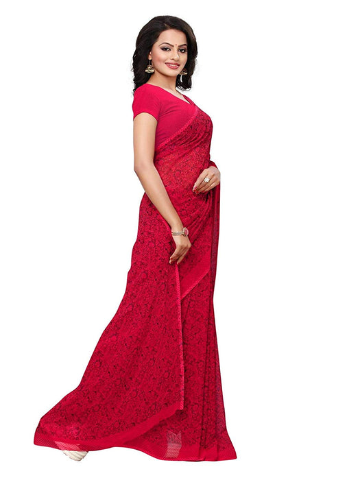 Pink, Multi Color Georgette Saree only in Bigswipe