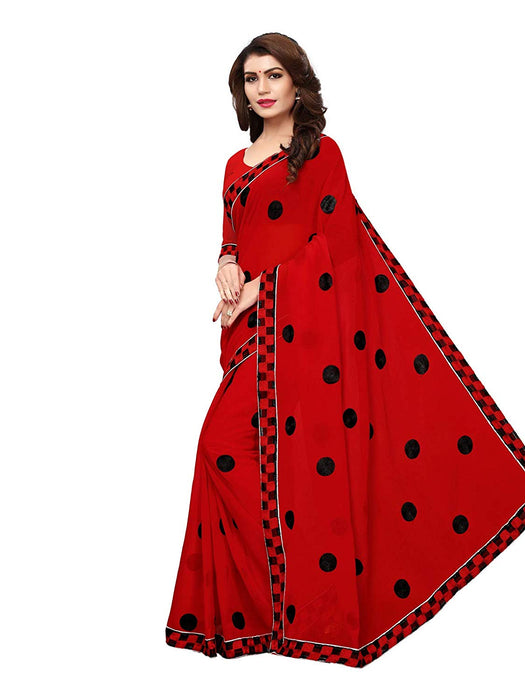 Red Color Georgette Saree