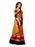 Yellow, Navy Blue, Red Color Poly Silk Saree