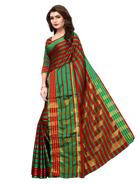 Maroon, Green Color Poly Silk Saree only in Bigswipe