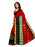 Red, Black, Green Color Poly Silk Saree