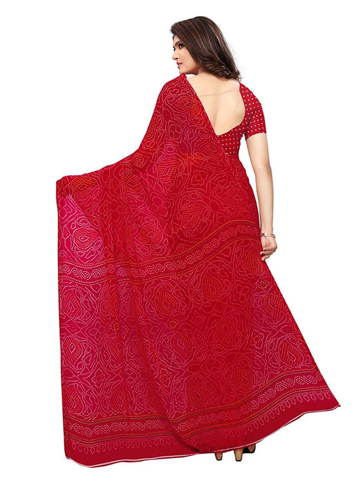 Red Color Georgette Saree