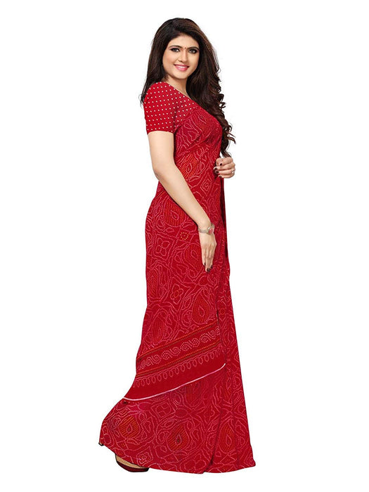 Red Color Georgette Saree