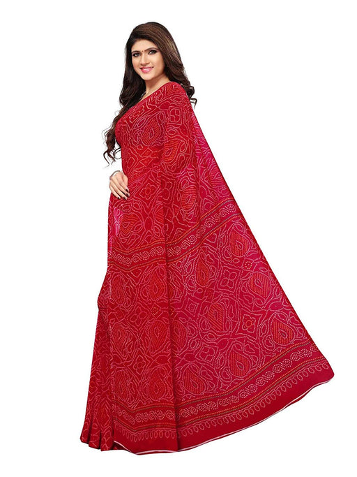 Red Color Georgette Saree