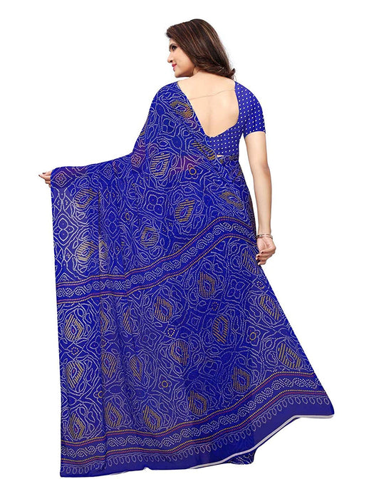 Blue Color Georgette Saree only in Bigswipe