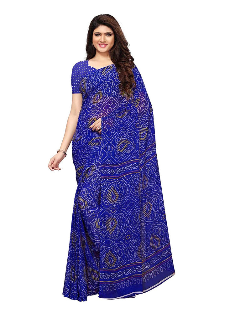 Blue Color Georgette Saree only in Bigswipe