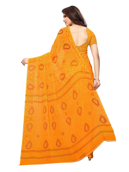 Yellow Color Georgette Saree