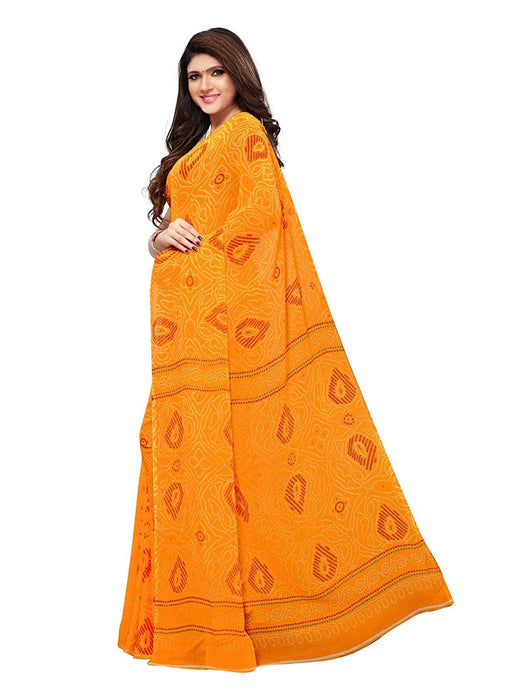 Yellow Color Georgette Saree