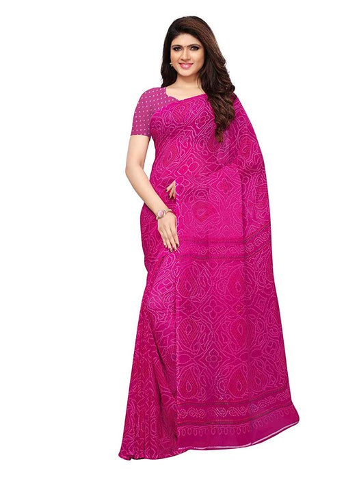 Pink Color Georgette Saree only in Bigswipe